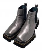 MANAマナ）の古着「チャンキーソールブーツ」｜グレー