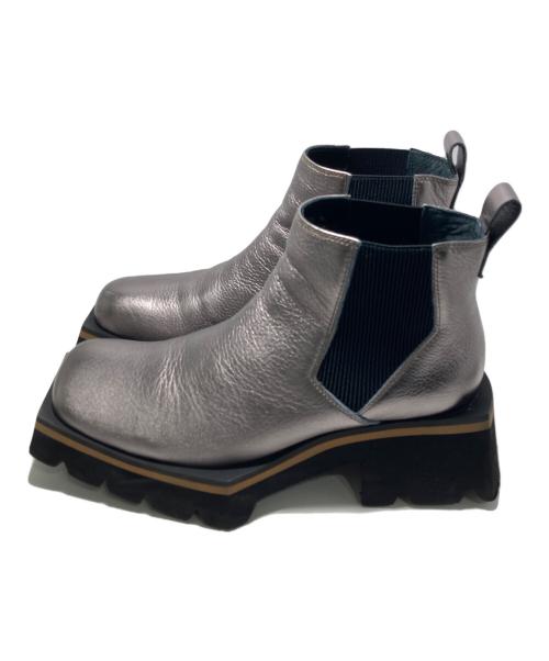 MANA（マナ）MANA (マナ) チャンキーソールブーツ グレー サイズ:25の古着・服飾アイテム