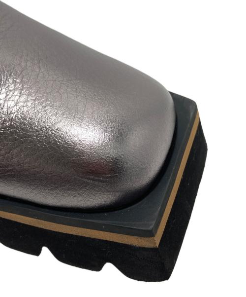 MANA（マナ）MANA (マナ) チャンキーソールブーツ グレー サイズ:25の古着・服飾アイテム