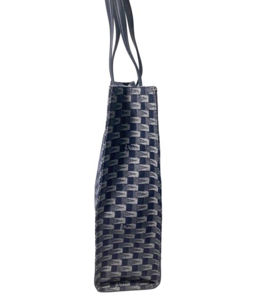 BALLY（バリー）BALLY (バリー) モノグラムトートバッグ ネイビーの古着・服飾アイテム