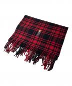 POLO RALPH LAURENポロ・ラルフローレン）の古着「ポロベアマフラー」｜レッド