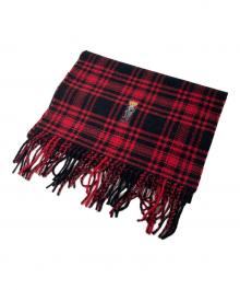 POLO RALPH LAUREN（ポロ・ラルフローレン）の古着「ポロベアマフラー」｜レッド