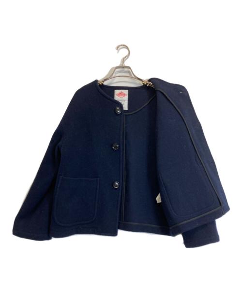 DANTON（ダントン）DANTON (ダントン) COLLARLESS JACKET ネイビー サイズ:Sの古着・服飾アイテム
