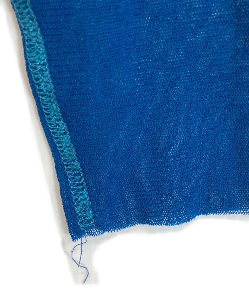 Jean Paul GAULTIER SOLEIL（ジャンポールゴルチェ ソレイユ）Jean Paul GAULTIER SOLEIL (ジャンポールゴルチェ ソレイユ) タートルネックパワーネット ブルー サイズ:Sの古着・服飾アイテム