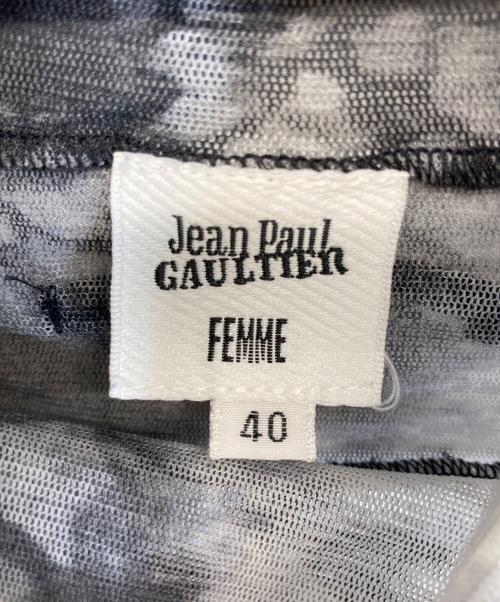 Jean Paul Gaultier FEMME（ジャンポールゴルチエ フェム）Jean Paul GAULTIER FEMME (ジャンポールゴルチエ フェム) パワーネット グレー サイズ:40の古着・服飾アイテム