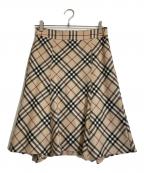 BURBERRY LONDONバーバリーロンドン）の古着「ノバチェックミニスカート」｜ベージュ