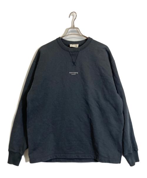 Acne studios（アクネ ストゥディオズ）Acne studios (アクネ ストゥディオズ) ロゴスウェット グレー サイズ:Sの古着・服飾アイテム