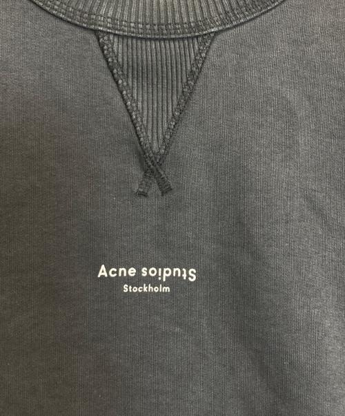 Acne studios（アクネ ストゥディオズ）Acne studios (アクネ ストゥディオズ) ロゴスウェット グレー サイズ:Sの古着・服飾アイテム