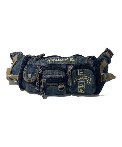 DSQUARED2（ディースクエアード）DSQUARED2 (ディースクエアード) ショルダーバッグ インディゴの古着・服飾アイテム