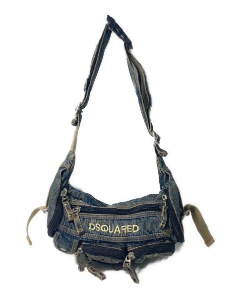 DSQUARED2（ディースクエアード）DSQUARED2 (ディースクエアード) ショルダーバッグ インディゴの古着・服飾アイテム