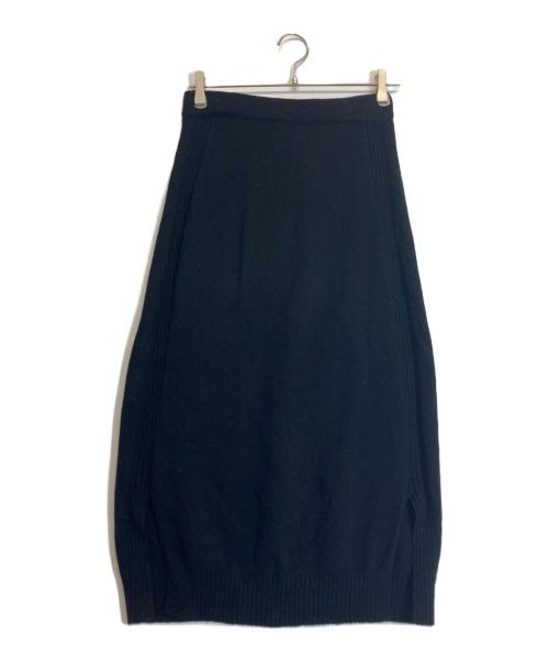 MONCLER（モンクレール）MONCLER (モンクレール) ニットスカート ブラック サイズ:XSの古着・服飾アイテム