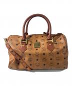 MCMエムシーエム）の古着「2WAYボストンバッグ」｜ブラウン