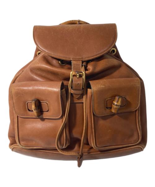 GUCCI（グッチ）GUCCI (グッチ) リュック ブラウンの古着・服飾アイテム