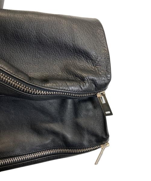 Maison Margiela（メゾンマルジェラ）Maison Margiela (メゾンマルジェラ) ハの字レザーライダースジャケット ブラック サイズ:46の古着・服飾アイテム