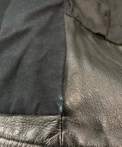 Maison Margiela（メゾンマルジェラ）Maison Margiela (メゾンマルジェラ) ハの字レザーライダースジャケット ブラック サイズ:46の古着・服飾アイテム