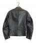 Maison Margiela (メゾンマルジェラ) ハの字レザーライダースジャケット ブラック サイズ:46：230000円