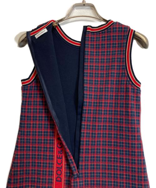 DOLCE & GABBANA（ドルチェ＆ガッバーナ）DOLCE & GABBANA (ドルチェ＆ガッバーナ) ノースリーブワンピース レッド サイズ:9/10の古着・服飾アイテム