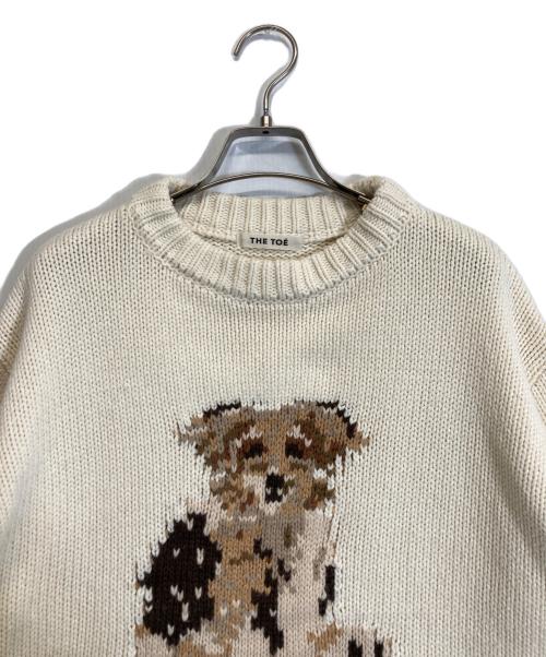 THE TOE（ザ・トゥー）THE TOE (ザ・トゥー) Schloss Holiday Dog Knit ベージュ サイズ:Sの古着・服飾アイテム