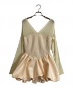 polauraポロ―ラ）の古着「ビスチェドッキングバルーン」｜アイボリー