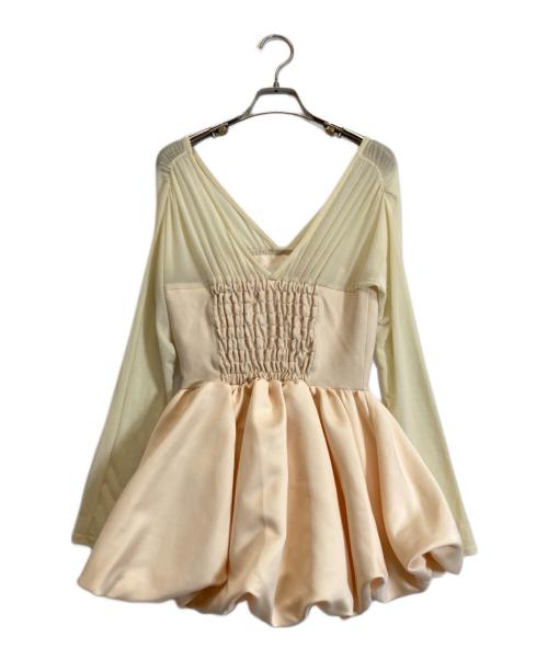 polaura（ポロ―ラ）polaura (ポロ―ラ) ビスチェドッキングバルーン アイボリー サイズ:FREEの古着・服飾アイテム