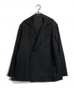 yohji yamamoto+noirヨウジヤマモトプリュスノアール）の古着「ウールギャバジンジャケット」｜ブラック