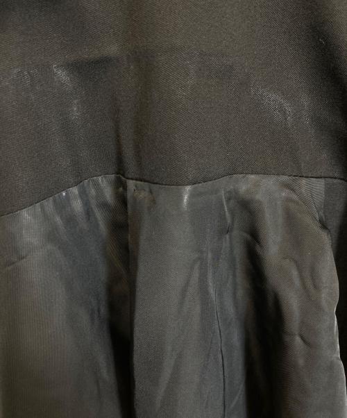 yohji yamamoto+noir（ヨウジヤマモトプリュスノアール）yohji yamamoto+noir (ヨウジヤマモトプリュスノアール) ウールギャバジンジャケット ブラック サイズ:Lの古着・服飾アイテム