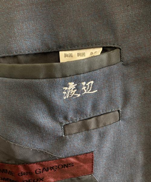 COMME des GARCONS HOMME DEUX（コムデギャルソン オム ドゥ）COMME des GARCONS HOMME DEUX (コムデギャルソン オム ドゥ) テーラードジャケット ネイビー サイズ:Lの古着・服飾アイテム