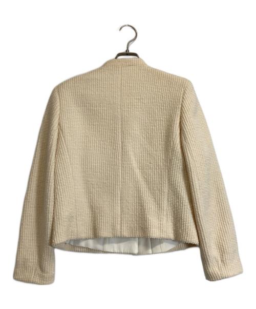 FENDI（フェンディ）FENDI (フェンディ) ノーカラージャケット ホワイト サイズ:Lの古着・服飾アイテム