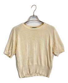 tricot COMME des GARCONS（トリココムデギャルソン）の古着「半袖シルクニット」｜ベージュ