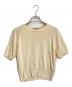 tricot COMME des GARCONS（トリココムデギャルソン）の古着「半袖シルクニット」｜ベージュ