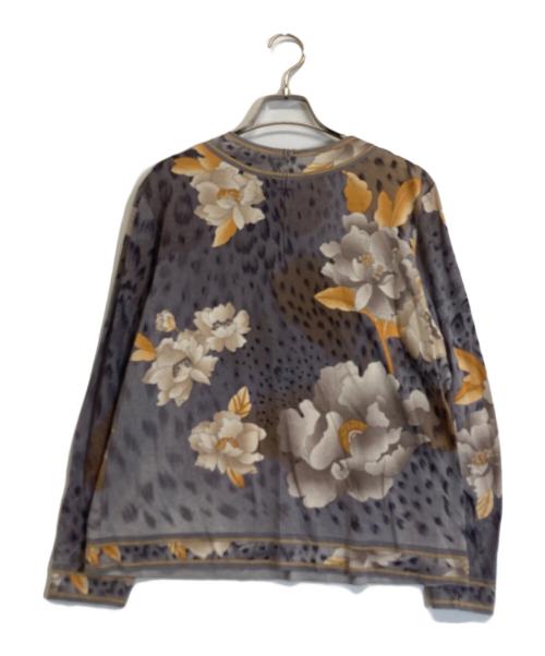 LEONARD（レオナール）LEONARD (レオナール) ウールシルクカットソー グレー サイズ:Lの古着・服飾アイテム