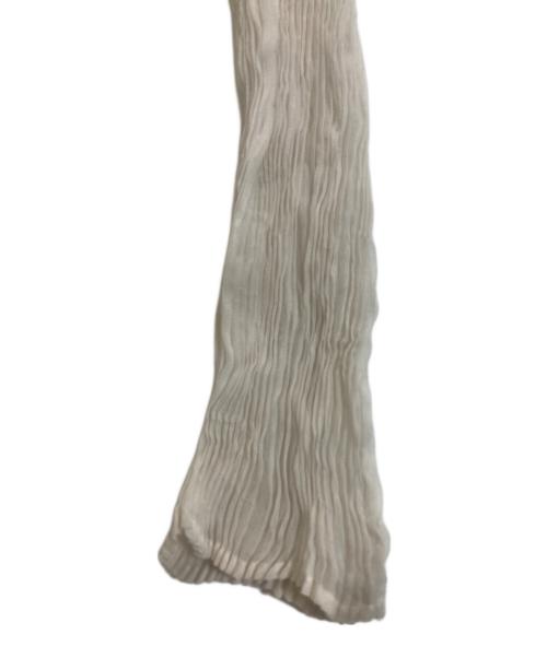 ISSEY MIYAKE（イッセイミヤケ）ISSEY MIYAKE (イッセイミヤケ) プリーツカットソー ホワイト サイズ:Mの古着・服飾アイテム