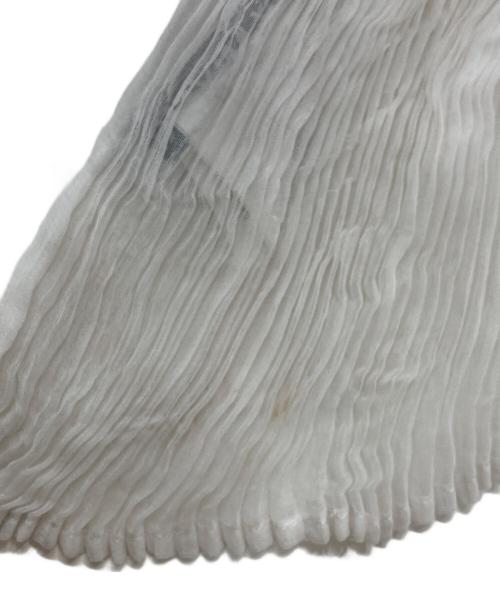 ISSEY MIYAKE（イッセイミヤケ）ISSEY MIYAKE (イッセイミヤケ) プリーツカットソー ホワイト サイズ:Mの古着・服飾アイテム