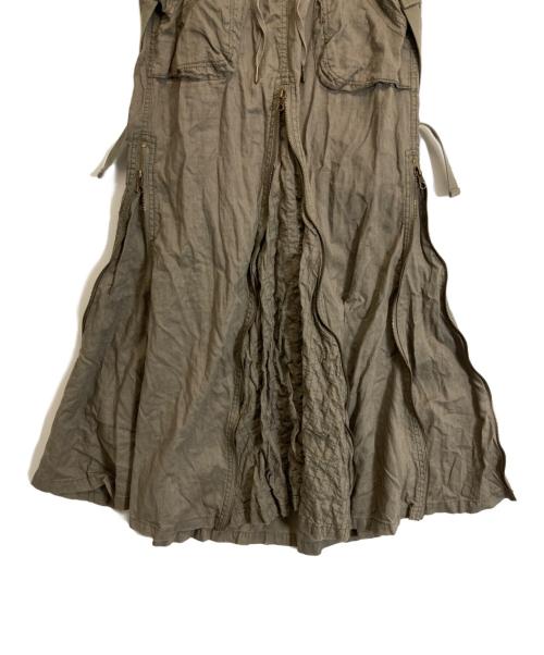 goa（ゴア）goa (ゴア) ミリタリーリネン混スカート グリーン サイズ:FREEの古着・服飾アイテム