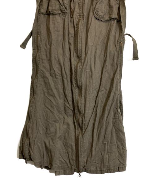 goa（ゴア）goa (ゴア) ミリタリーリネン混スカート グリーン サイズ:FREEの古着・服飾アイテム