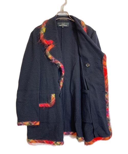 tricot COMME des GARCONS（トリココムデギャルソン）tricot COMME des GARCONS (トリココムデギャルソン) ファー付きジャケット ブラック サイズ:Mの古着・服飾アイテム