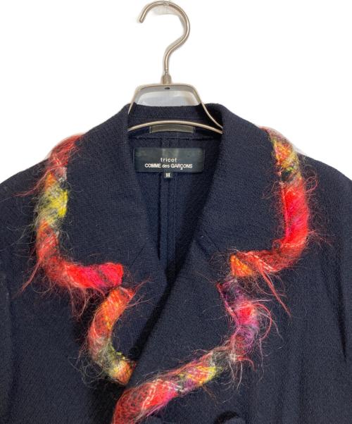 tricot COMME des GARCONS（トリココムデギャルソン）tricot COMME des GARCONS (トリココムデギャルソン) ファー付きジャケット ブラック サイズ:Mの古着・服飾アイテム