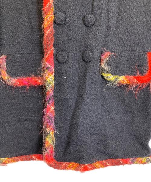 tricot COMME des GARCONS（トリココムデギャルソン）tricot COMME des GARCONS (トリココムデギャルソン) ファー付きジャケット ブラック サイズ:Mの古着・服飾アイテム