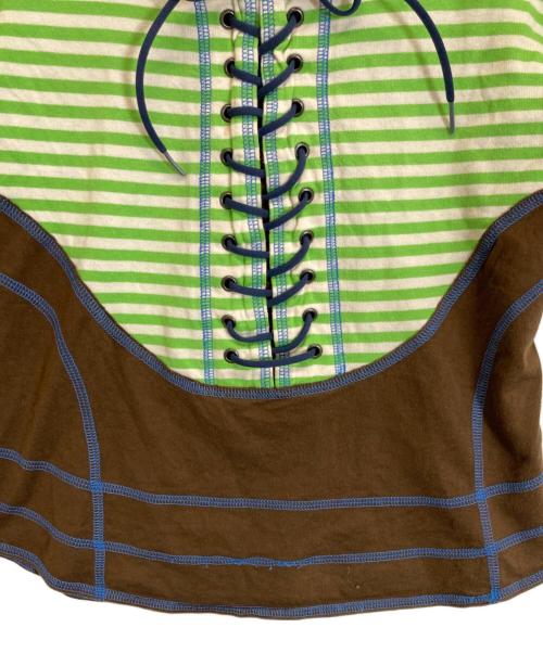 ISSEY MIYAKE（イッセイミヤケ）ISSEY MIYAKE (イッセイミヤケ) カットソー グリーン サイズ:-の古着・服飾アイテム