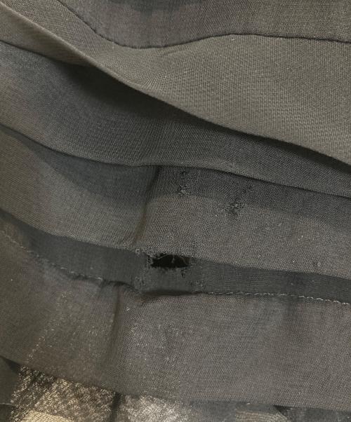 COMME des GARCONS（コムデギャルソン）COMME des GARCONS (コムデギャルソン) シースルーフリルスカート ブラック サイズ:Lの古着・服飾アイテム