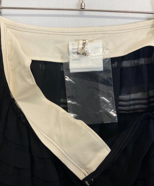 COMME des GARCONS（コムデギャルソン）COMME des GARCONS (コムデギャルソン) シースルーフリルスカート ブラック サイズ:Lの古着・服飾アイテム