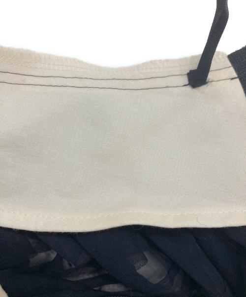 COMME des GARCONS（コムデギャルソン）COMME des GARCONS (コムデギャルソン) シースルーフリルスカート ブラック サイズ:Lの古着・服飾アイテム