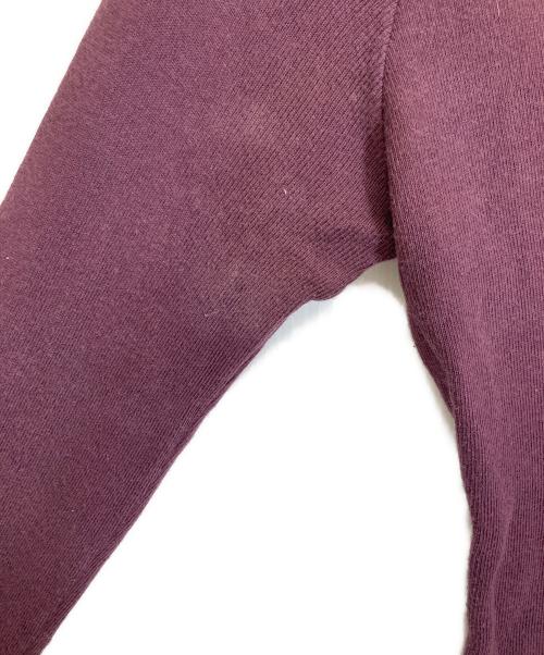 MM6 Maison Margiela（エムエムシックスメゾンマルジェラ）MM6 Maison Margiela (エムエムシックスメゾンマルジェラ) ニット切替カットソー レッド サイズ:-の古着・服飾アイテム