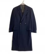 GIANNI VERSACEジャンニ・ヴェルサーチ）の古着「メデューサライニングロングコート」｜ネイビー