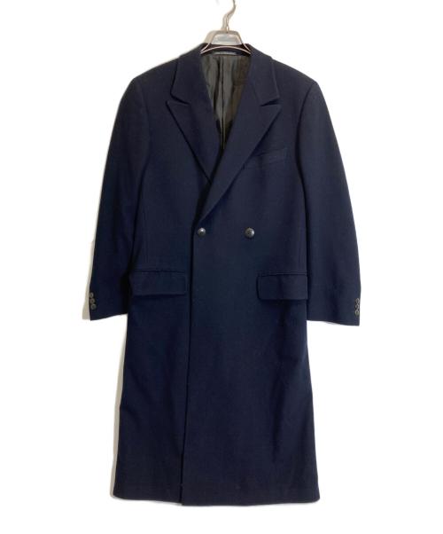 GIANNI VERSACE（ジャンニ・ヴェルサーチ）GIANNI VERSACE (ジャンニ・ヴェルサーチ) メデューサライニングロングコート ネイビー サイズ:46の古着・服飾アイテム