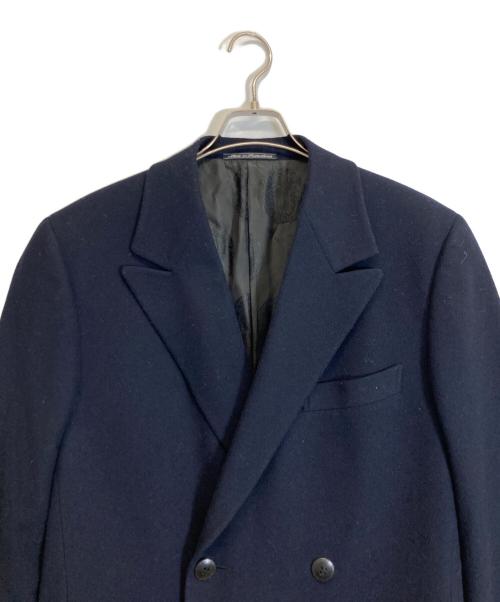 GIANNI VERSACE（ジャンニ・ヴェルサーチ）GIANNI VERSACE (ジャンニ・ヴェルサーチ) メデューサライニングロングコート ネイビー サイズ:46の古着・服飾アイテム