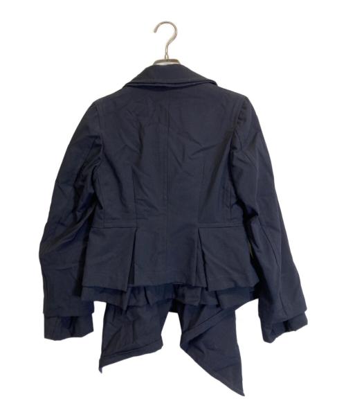 COMME des GARCONS（コムデギャルソン）COMME des GARCONS (コムデギャルソン) ウールレイヤードデザインジャケット ネイビー サイズ:Sの古着・服飾アイテム