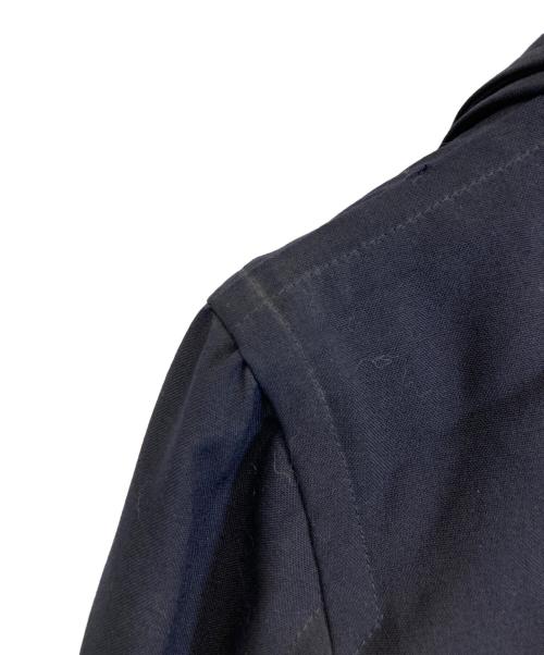 COMME des GARCONS（コムデギャルソン）COMME des GARCONS (コムデギャルソン) ウールレイヤードデザインジャケット ネイビー サイズ:Sの古着・服飾アイテム