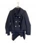 COMME des GARCONS（コムデギャルソン）の古着「ウールレイヤードデザインジャケット」｜ネイビー