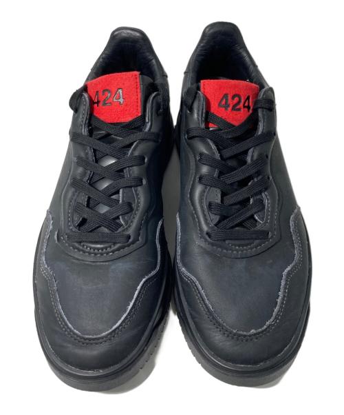 adidas（アディダス）adidas (アディダス) 424 (フォートゥーフォー) スニーカー ブラック サイズ:25.5の古着・服飾アイテム